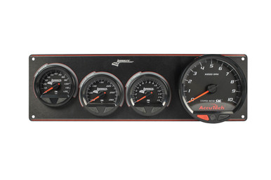 Longacre Waterproof SMI 3 Gauge Panel W/Tach OP/WT/FP 52-44574