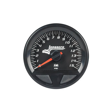 Longacre Waterproof SMI Fuel Pressure Gauge 0-15psi 52-46742