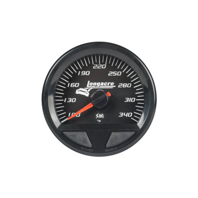 Longacre Waterproof SMI Oil Temp Gauge 100-340f 52-46745