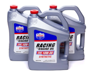 Lucas Oil Synthetic Racing Oil 10w -30 Case 3 x 5qt Bottle 10611