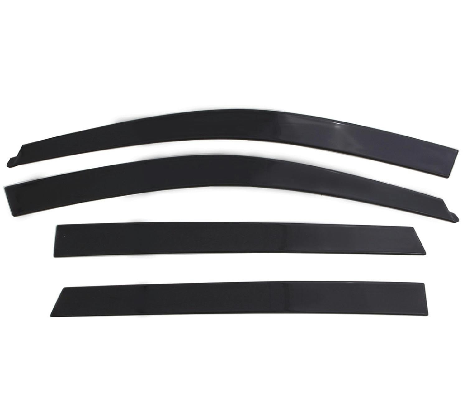 AVS 774061 Ventvisor Deflector; Matte Black; Low Profile; Outside Mount 4 pc.
