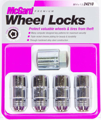 WHEEL LOCK 14MM X 1.50 CONICAL SEAT 22mm Hex (4 MCG24210
