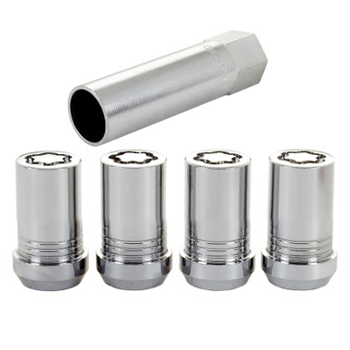 Wheel Locks 14mm x 1.5 Cone Seat 4 Pack Chrome MCG25115