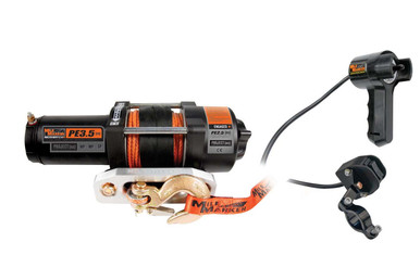 3500lb Winch w/Hawse Fairlead & 12' Remote MMM77-53112BW