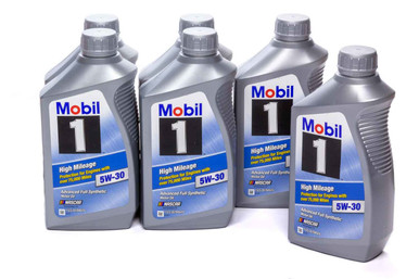 Mobil 1 5w30 High Mileage Oil Case 6x1Qt Bottles MOB103767