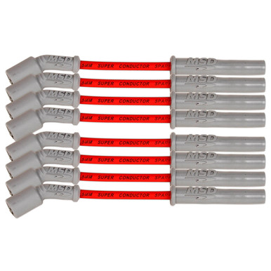 MSD Red 8.5mm Super Conductor Spark Plug Wire Set for GM Gen V LT1/LT4 Engines 2014-Up 33829