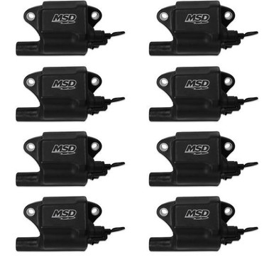 MSD Pro Power Ignition Coils Set of 8 Black for GM LS2 LS7 Engines 828783