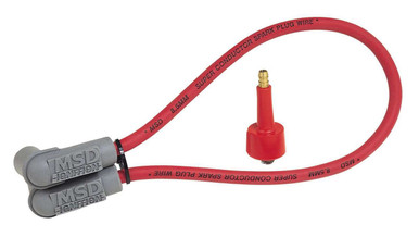 MSD 8.5mm Super Conductor Red HEI Coil Wire 18" with Power Tower 84039