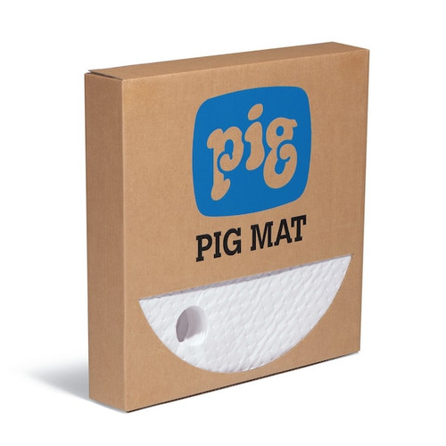 Oil-Only Barrel Top Absorbent Mat, 25PK