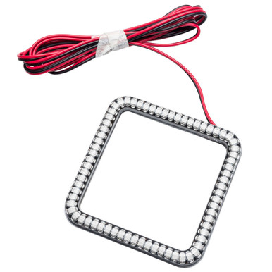 3in Off Road LED Light Square w/Halo Amber ORA5776-005