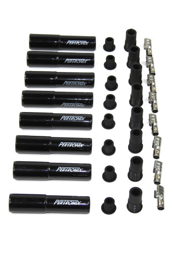 Ceramic Spark Plug Boot Kit Straight 8pk Black 8562HT-8