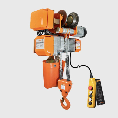 1 ton 2200 lb 220~240V 1 Speed Electric Chain Hoist Power Trolley 20 ft. G80 Chain H2 Duty PWHC1000i-220V