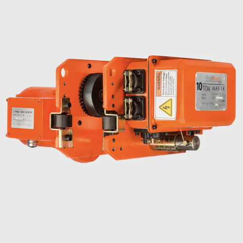 10 Ton 2 Speed Power Trolley 220/460V 60HZ with Limit Switches Pendant not Included PWQE10Ti