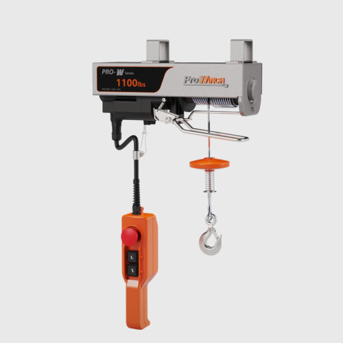 1100 lb Mini Pro-W Electric 40 ft Wire Rope Hoist 110V H3 Duty 16000 FLC PWYWH-1100-110V