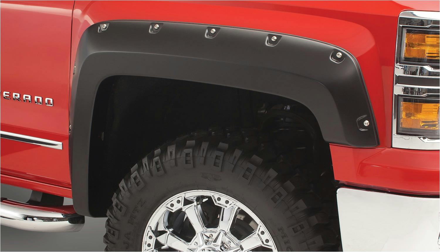 Bushwacker 10102-07 Pocket Style Fender Flares, 2pc Rear