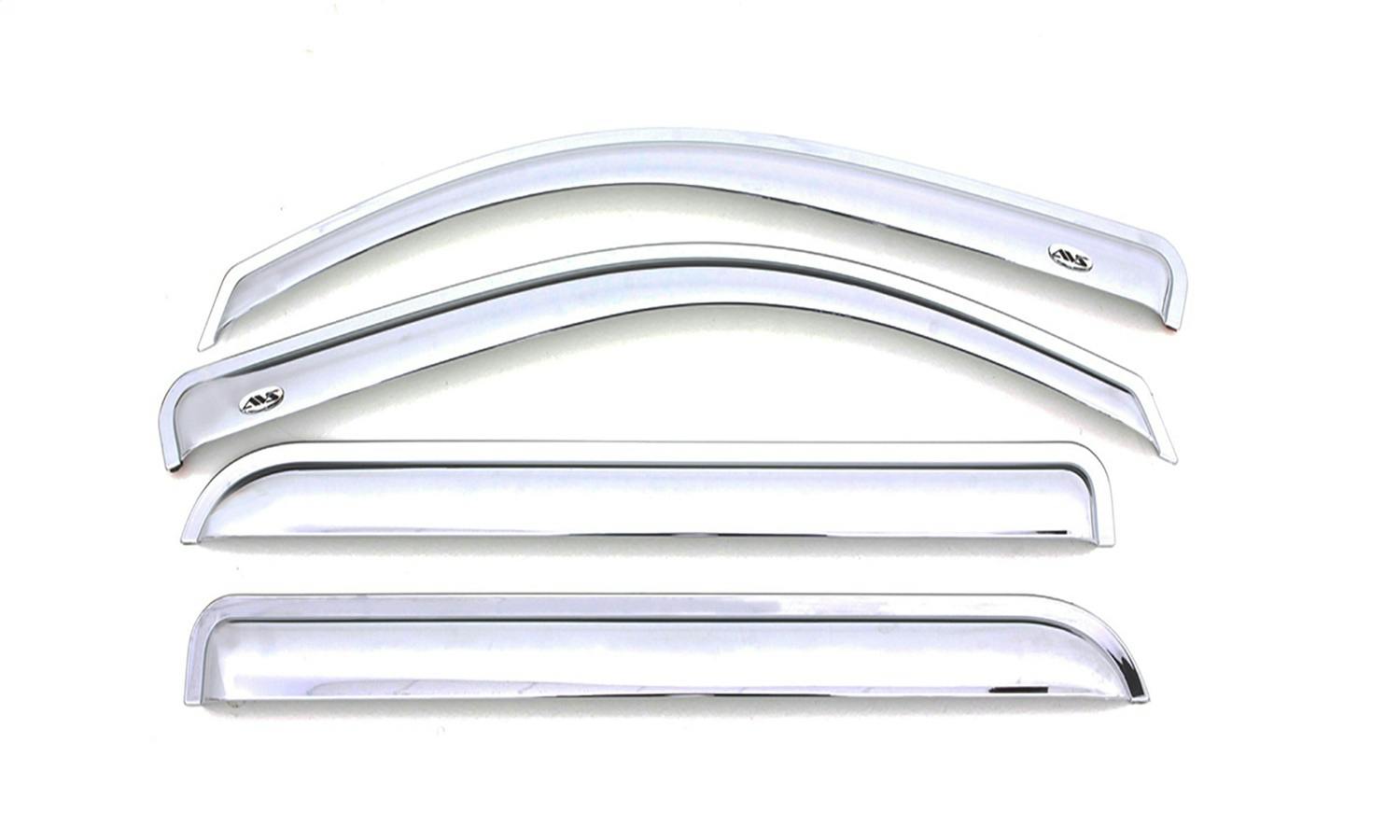 AVS 684387 Ventvisor Deflector; Chrome; Outside Mount; 4 pc.