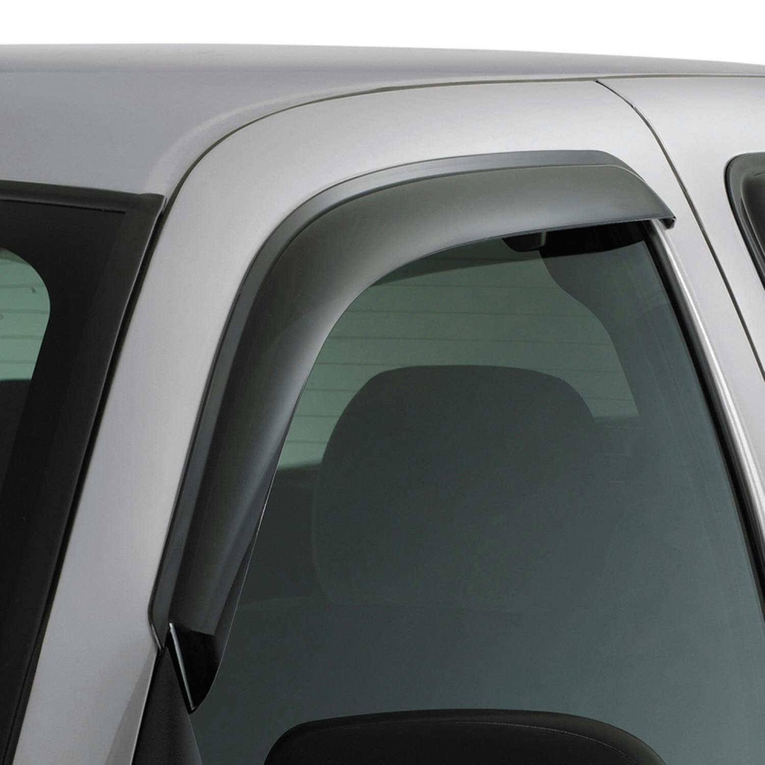 AVS 92971 Ventvisor Deflector; Smoke; Outside Mount; 2 pc.