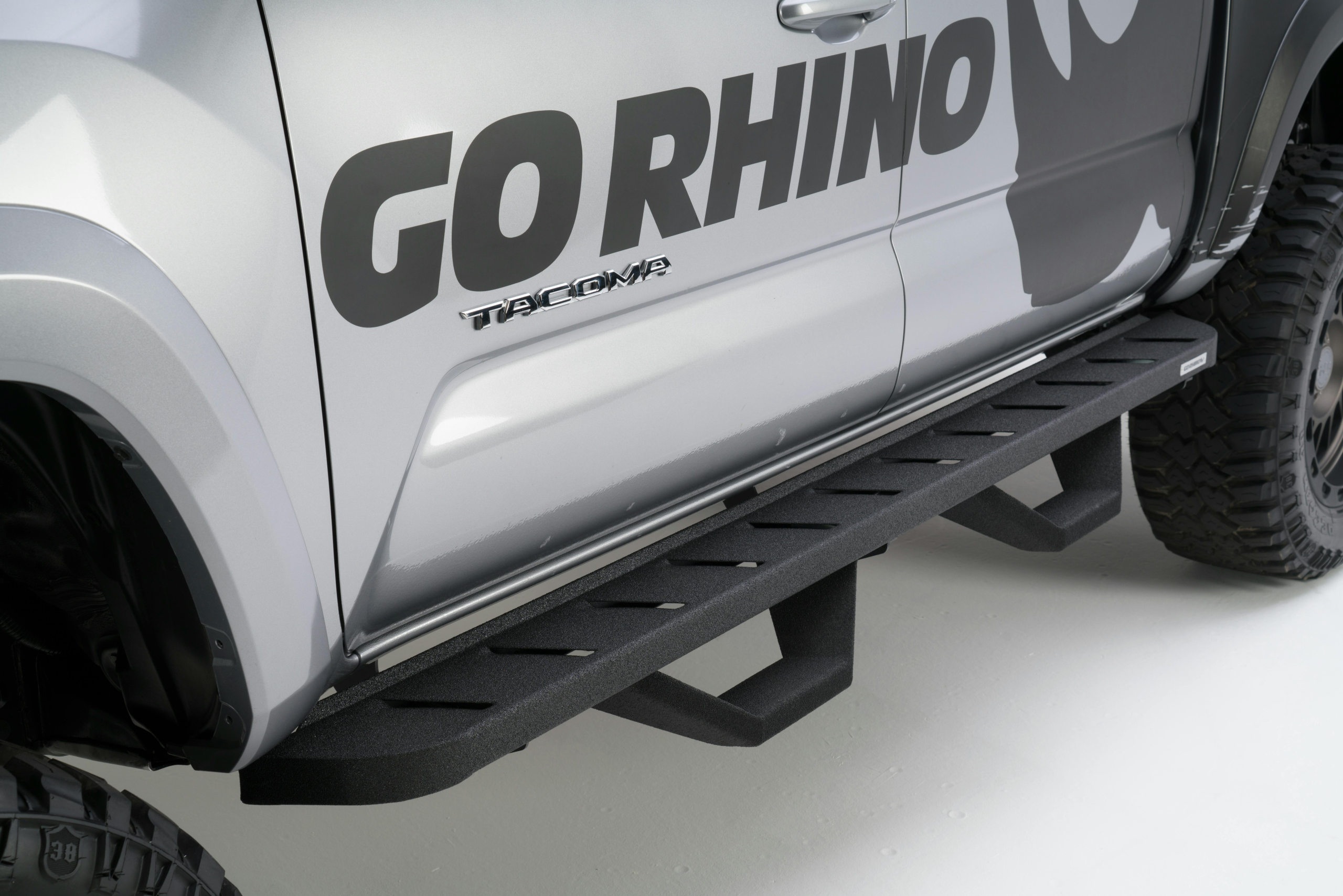 Go Rhino 6343068720T RB10 Running Boards with Mounting Brackets, 2 Pairs Drop Steps Kit