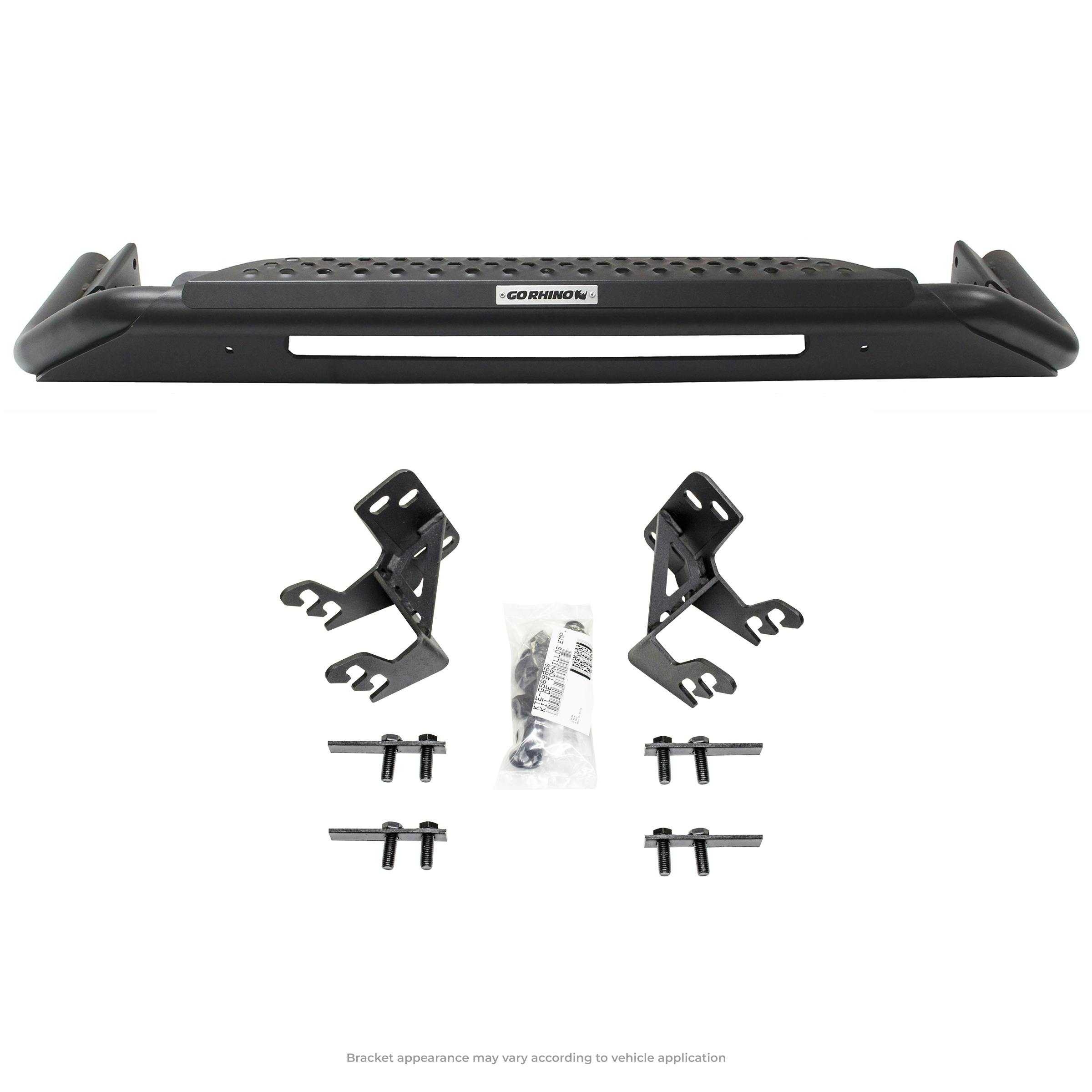 Go Rhino 562960T RC3 LR Light Ready Skid Plate Bull Bar with Mounting Brackets Kit