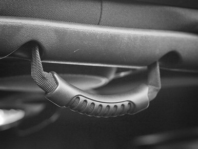 Rear Side Grab Handles Black 07-18 Jeep Wrangl RUG13305.14