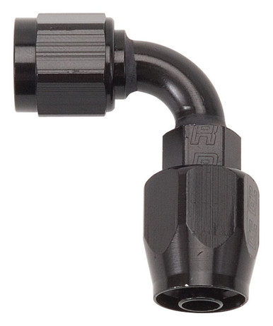#12 90 Deg Hose End Black 610195