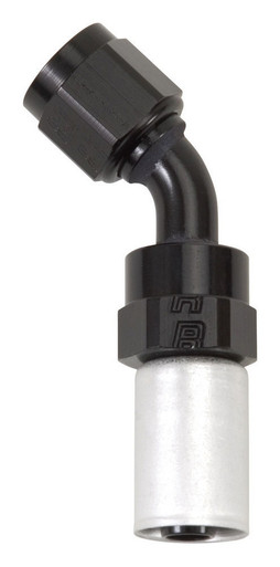 #8 45 Deg Hose Fitting P/C Crimp-On 610533