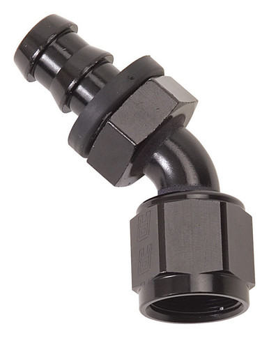 Twist-Lok Hose End #10 45 Deg Black 624103