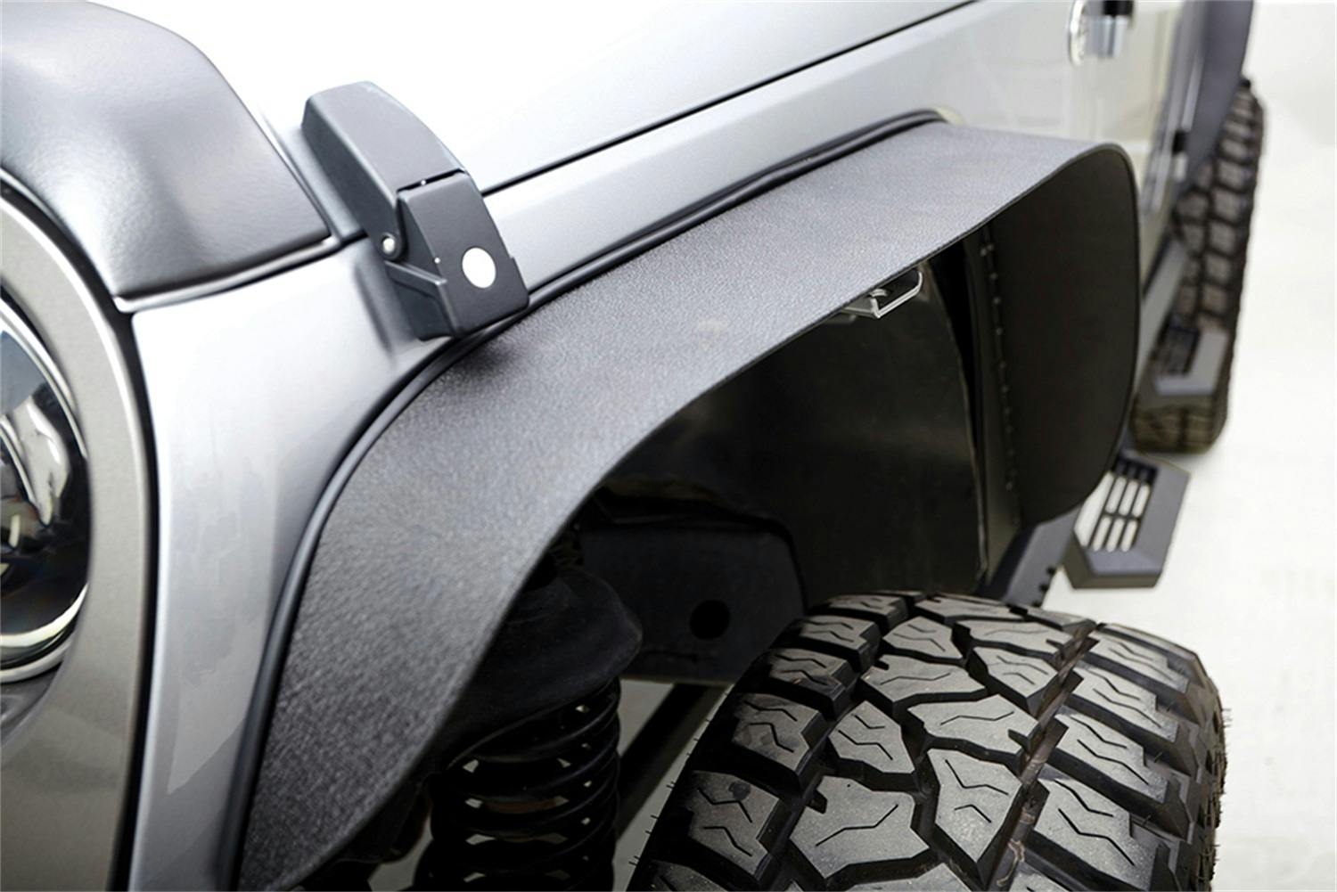 Rampage Products 867981 Trail Flares 4 pc, Textured Black Powder Coated Finish