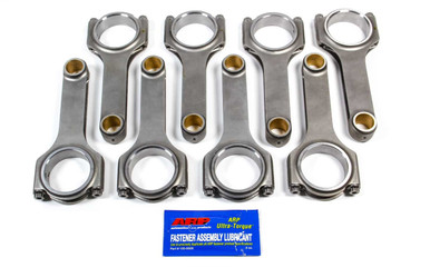 SBC 4340 Forged H-Beam Rods 6.000 w/ARP2000 2-350-6000-2100A
