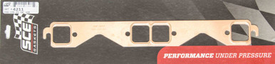 SCE Gaskets SBC Square Port Copper Exhaust Gasket Set 4211