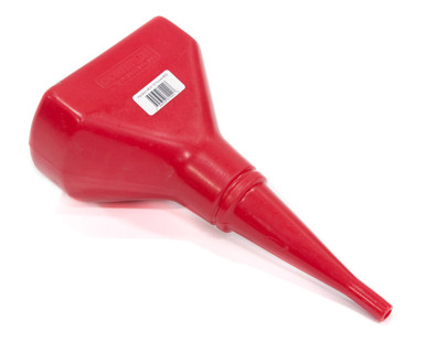 Funnel - 8in D-Shape Red 6114R