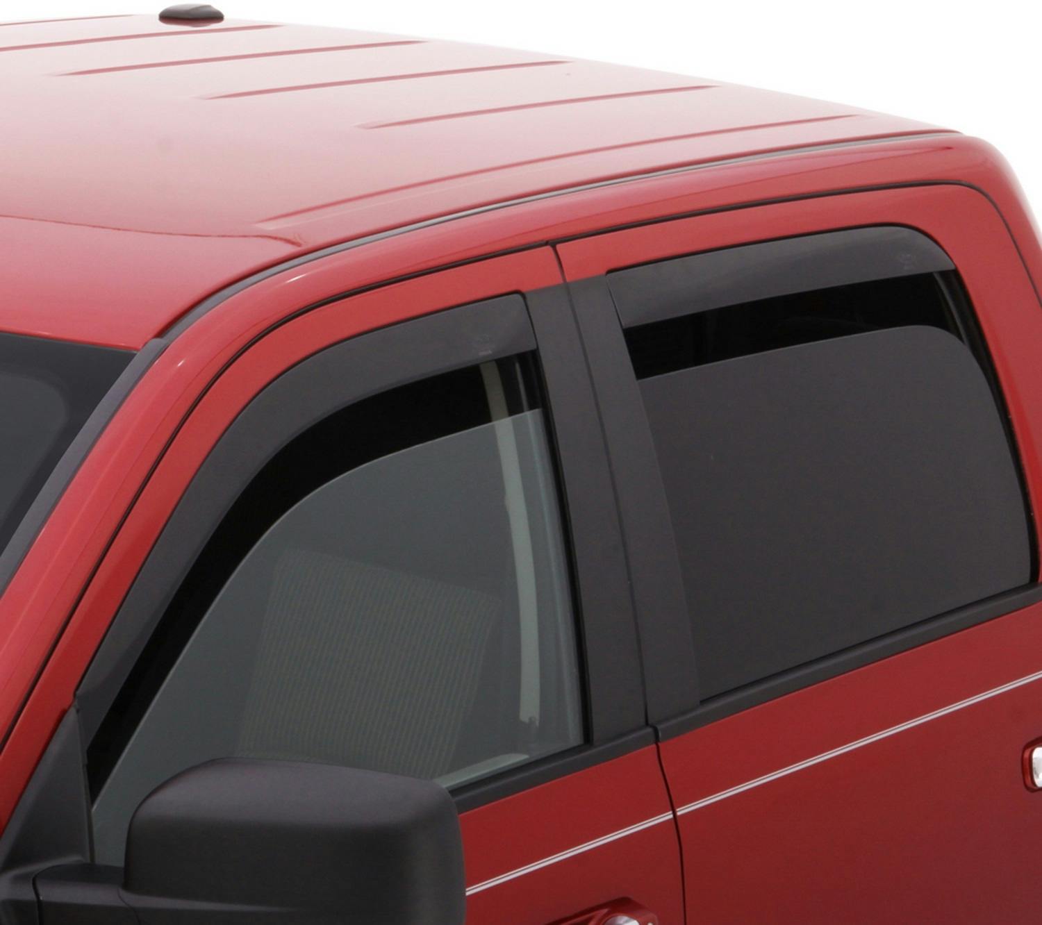 AVS 894032 Ventvisor Deflector; Smoke; Low Profile; Outside Mount; 4 pc.