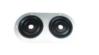 Firewall Grommet 2-Hole 5.750in x 3in .500in ID GS10032H8