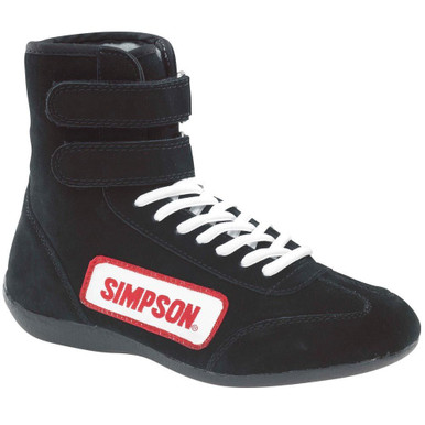 Simpson High Top Shoes 12 Black 28120BK