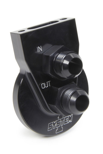 Remote Filter Mount #12 w/Flat Mnt Surface Black 221-90004-12B
