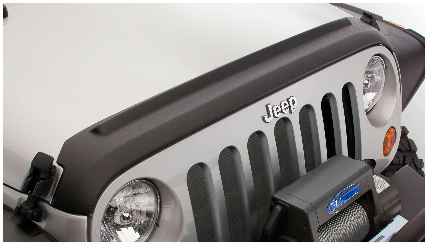 Bushwacker 14061 Trail Armor Hood Stone Guard; Black