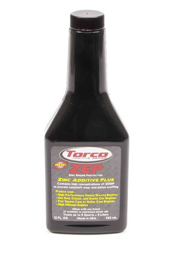 Torco ZEP Oil Additive w/ Zinc 12oz A010033LE