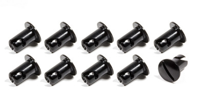 Oval Head Button Alum Black .500 Long 10 Pack CH-4401-10BLK