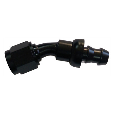#8 30 Degree Hose End Push Lock HF-13008BLK