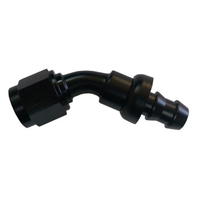 #4 45 Degree Hose End Push Lock HF-14504BLK