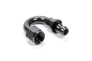 #6 180 Degree Hose End Push Lock HF-18006BLK