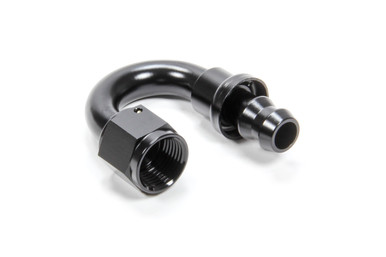 #8 180 Degree Hose End Push Lock HF-18008BLK