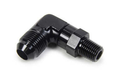 AN to NPT Swivel 90 Deg #8 x 1/4 HF-93082BLK