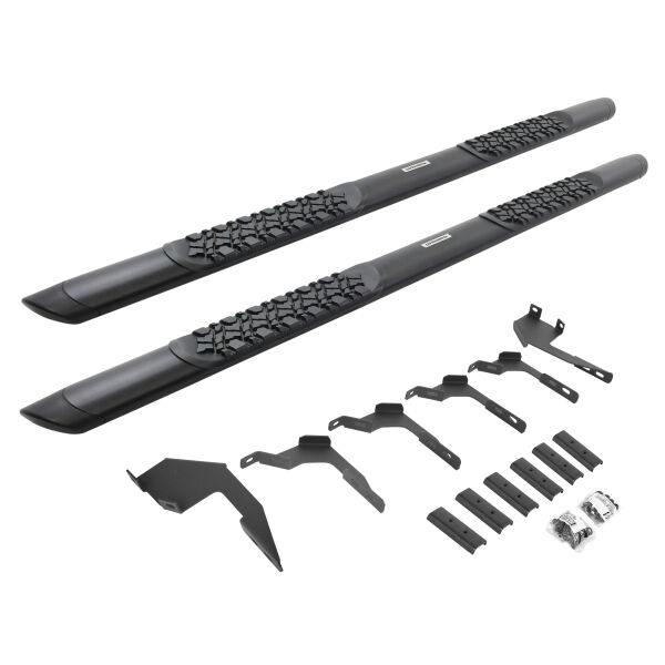 Go Rhino V3306880T V-Series V3 Aluminum Side Steps and Mounting Brackets Kit - Textured Black