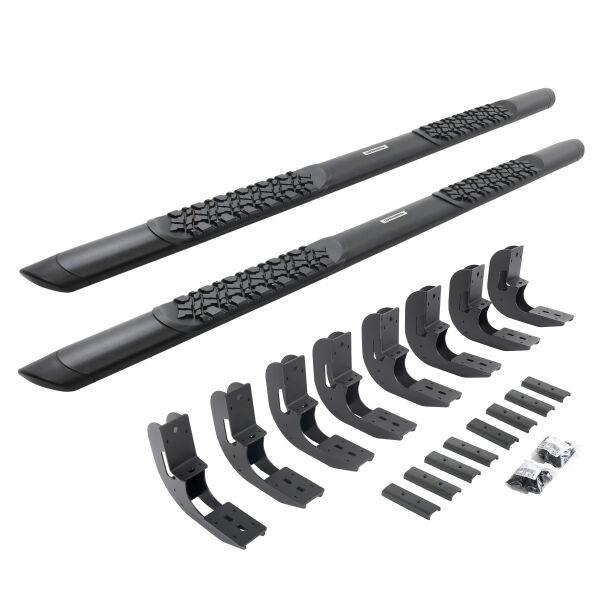 Go Rhino V3404887T V-Series V3 Aluminum Side Steps and Mounting Brackets Kit - Textured Black
