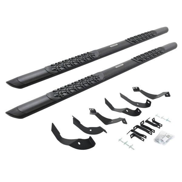 Go Rhino V3405187T V-Series V3 Aluminum Side Steps and Mounting Brackets Kit - Textured Black