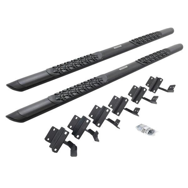Go Rhino V3415587T V-Series V3 Aluminum Side Steps and Mounting Brackets Kit - Textured Black