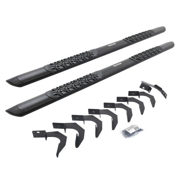 Go Rhino V3423580T V-Series V3 Aluminum Side Steps and Mounting Brackets Kit - Textured Black