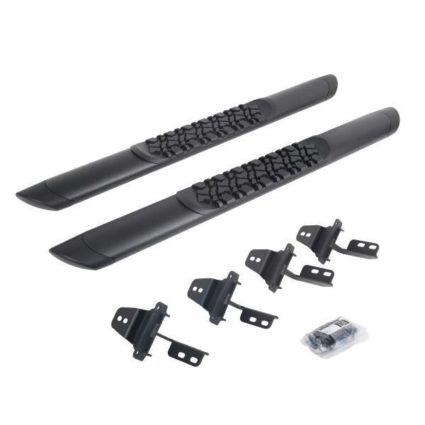 Go Rhino V3492652T V-Series V3 Aluminum Side Steps and Mounting Brackets Kit - Textured Black