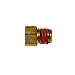 Wilwood Tube Adapter 1/8 in NPT Male to 3/8-24 in Inverted Flare Female Brass 3/16 in Hardline Set of 4 220-0628